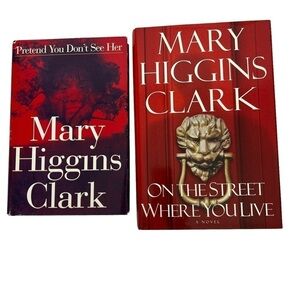 Mary Higgins Clark Fiction Books/Novels Lot/2 Hardcover Dust Covers Thrillers